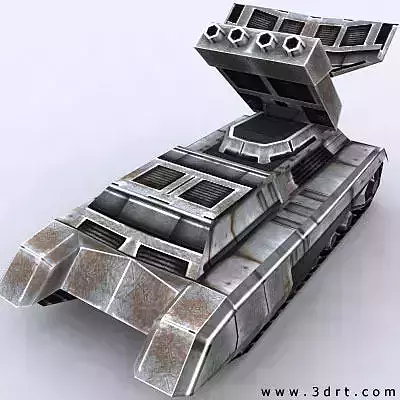 3DRT - Sci-Fi Forces - APC AA 1  Low-poly 3D model