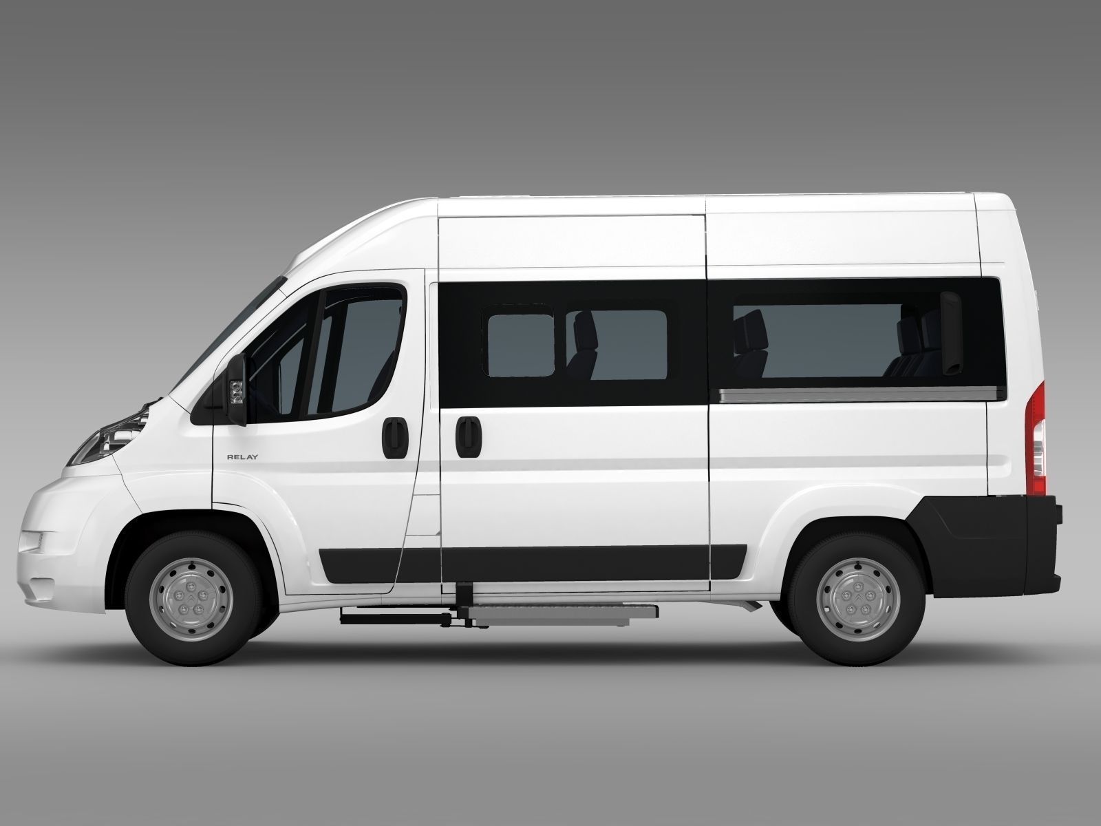 Citroen Relay Window Van L2H2 2006-2014 3D model_2