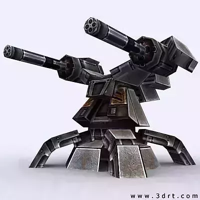 3DRT - Sci-Fi Forces - AA Gun 4 