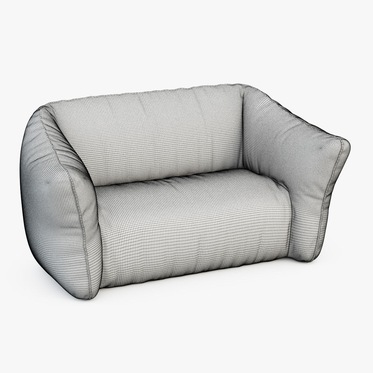 Garden sofa 3D model_4