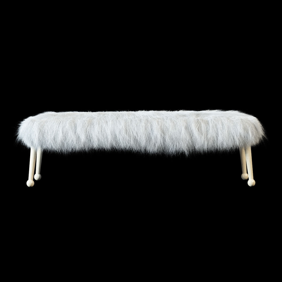 Bench fur 3D model_1