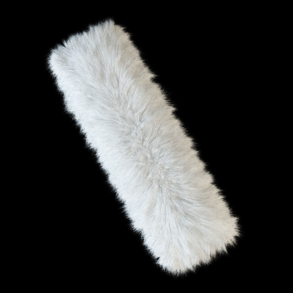Bench fur 3D model_4