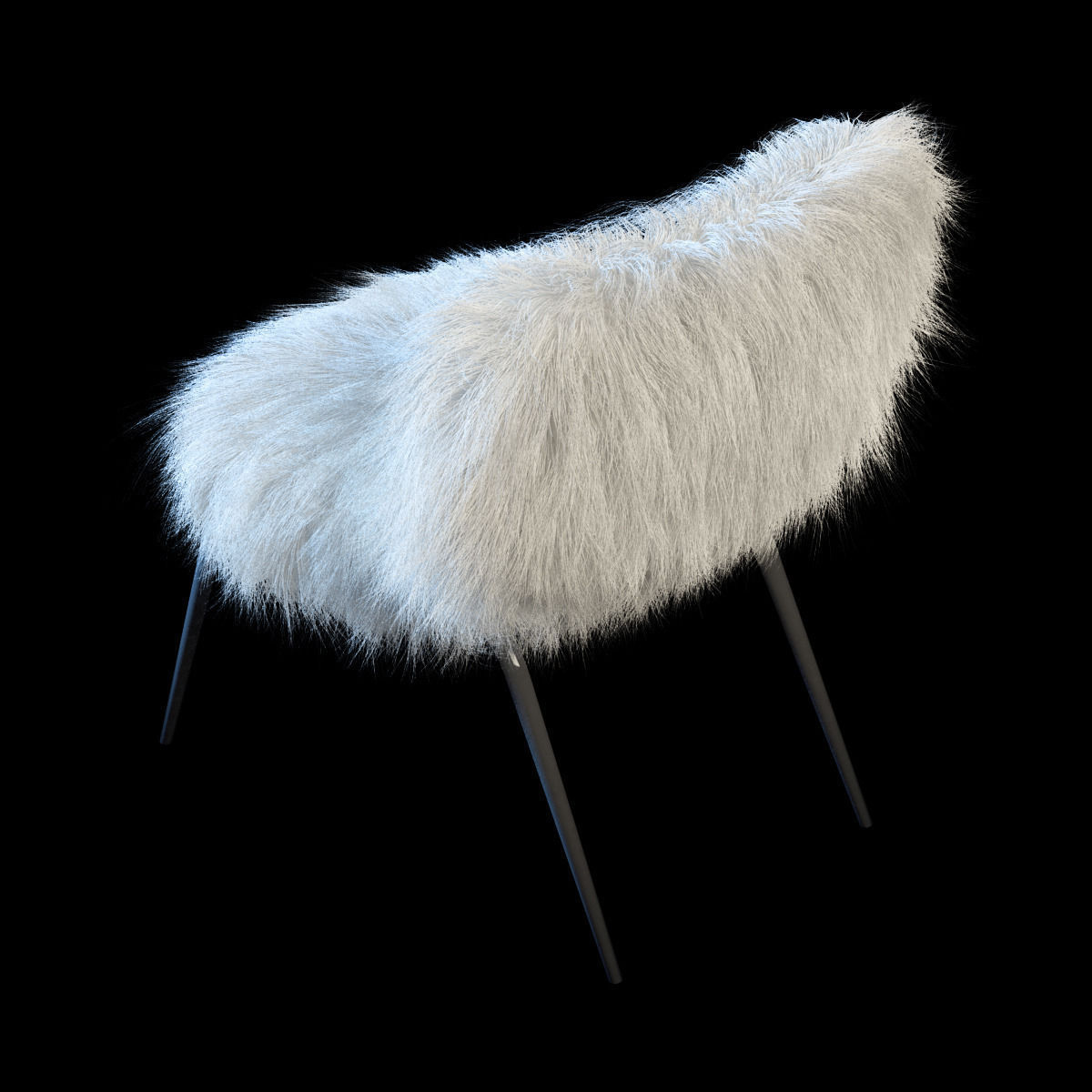 Chair Baxter Nepal 3D model_5