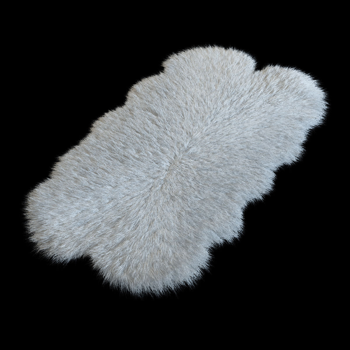 Skin sheepskin Bianco  3D model_1