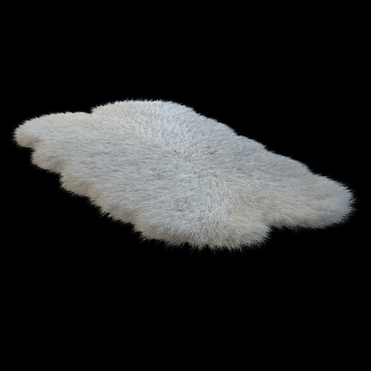 Skin sheepskin Bianco  3D model_2