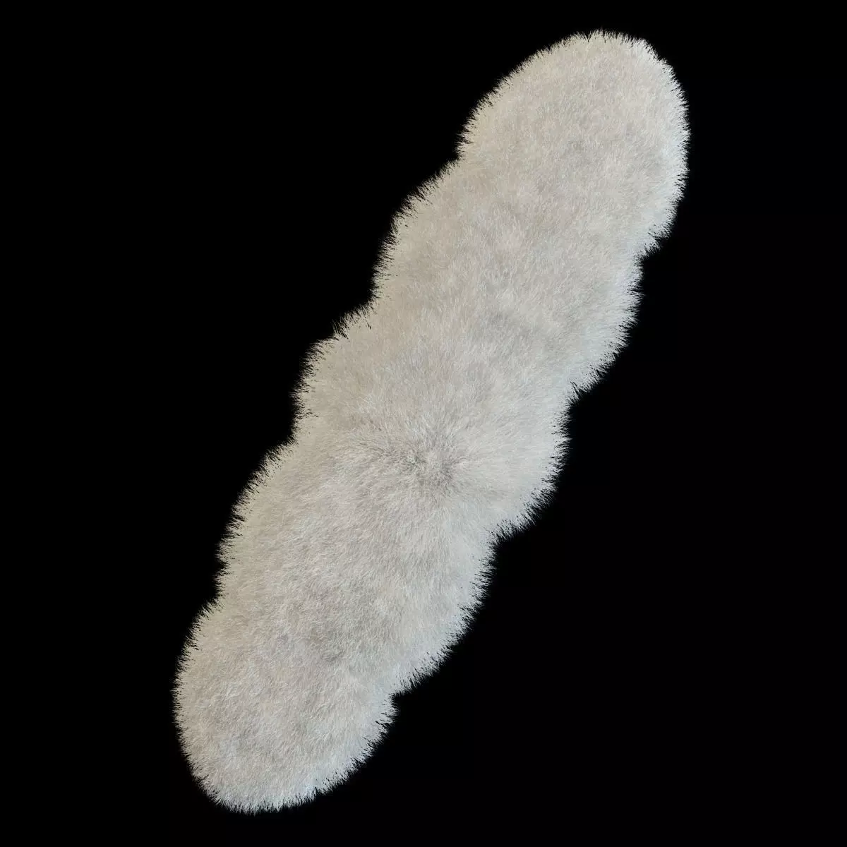 Carpet of sheepskin 3D model_0