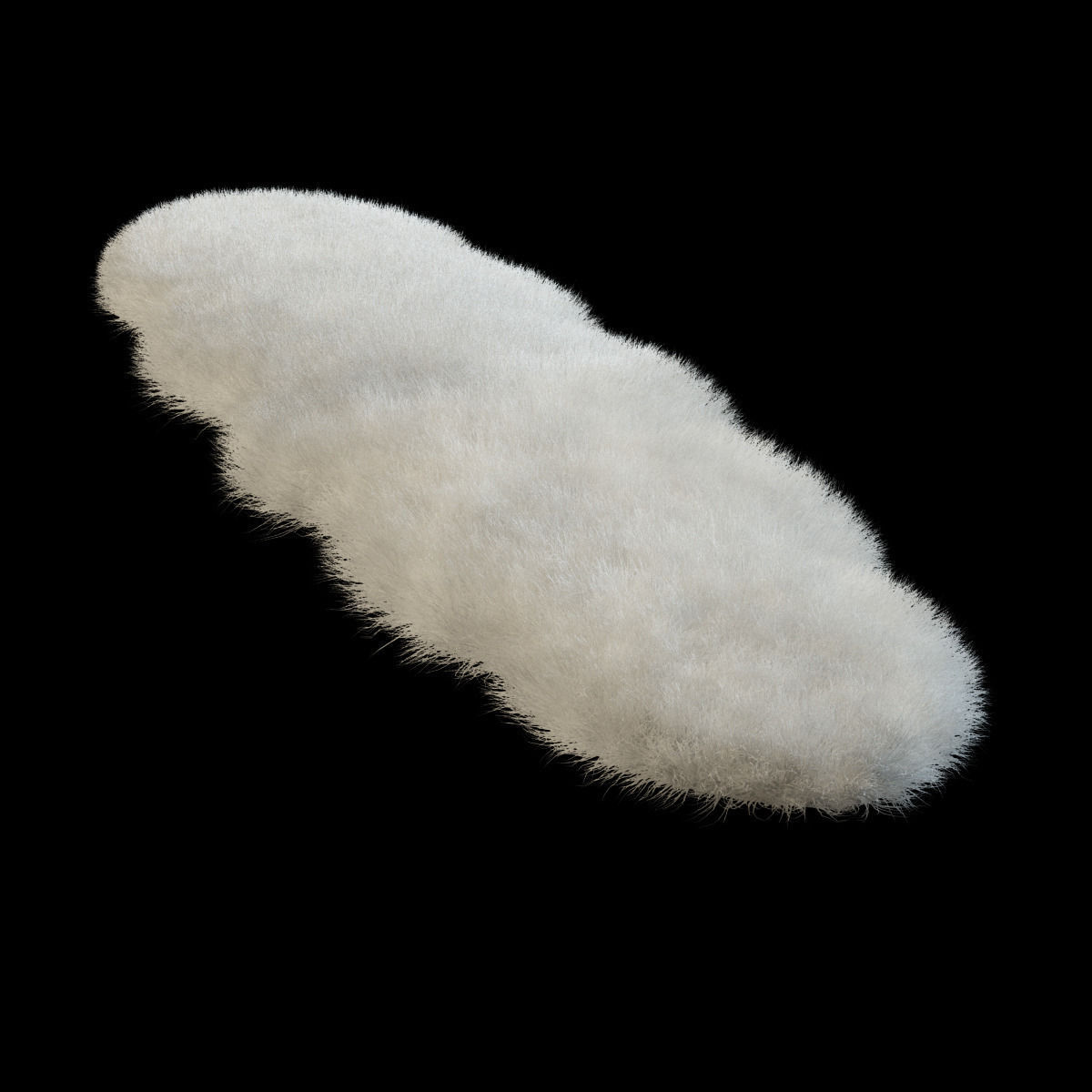 Carpet of sheepskin 3D model_2
