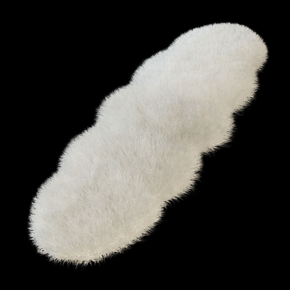 Carpet of sheepskin 3D model_4