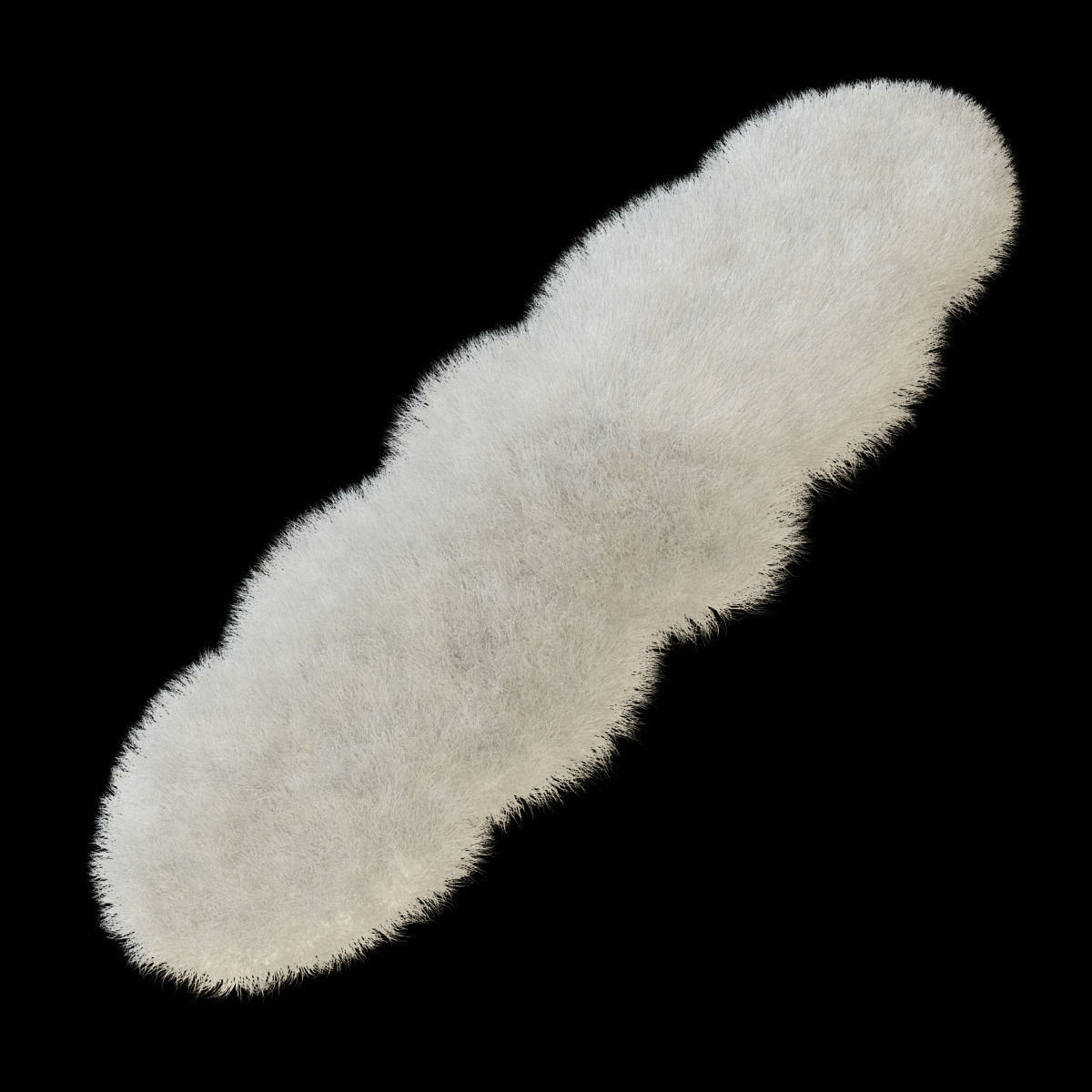 Carpet of sheepskin 3D model_3
