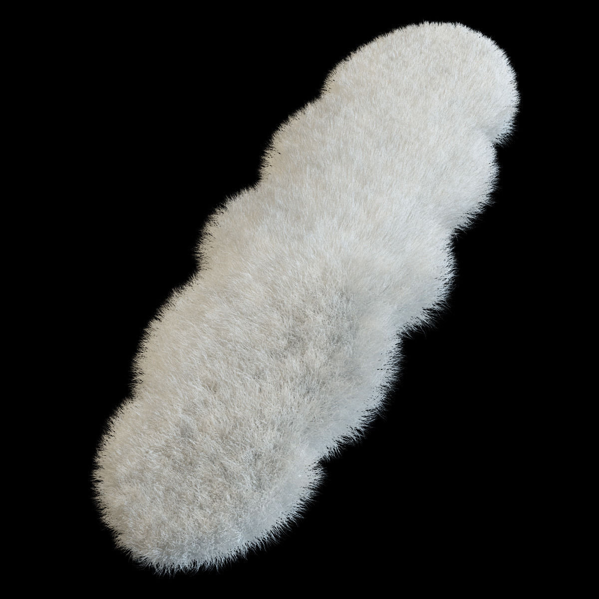 Carpet of sheepskin 3D model_1