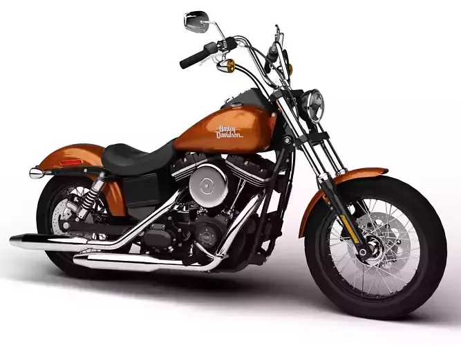 Harley-Davidson FXDB Dyna Street Bob 2015 3D model