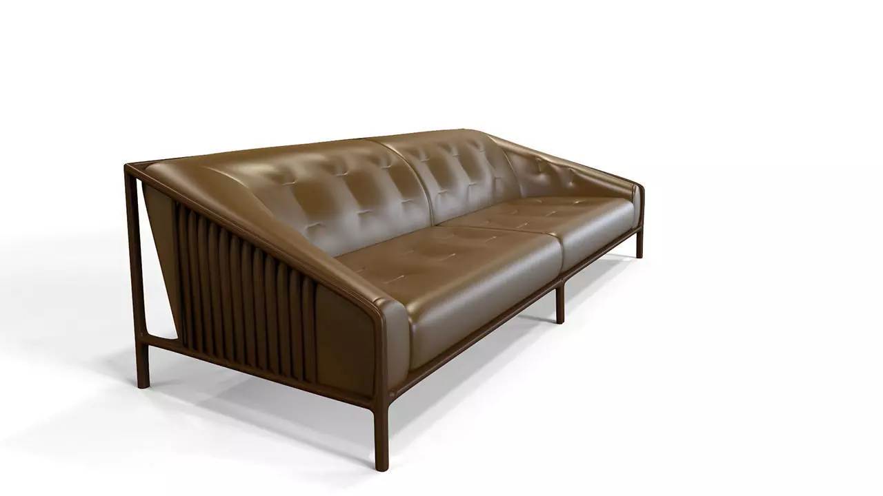 Sofa leather 3D model_0