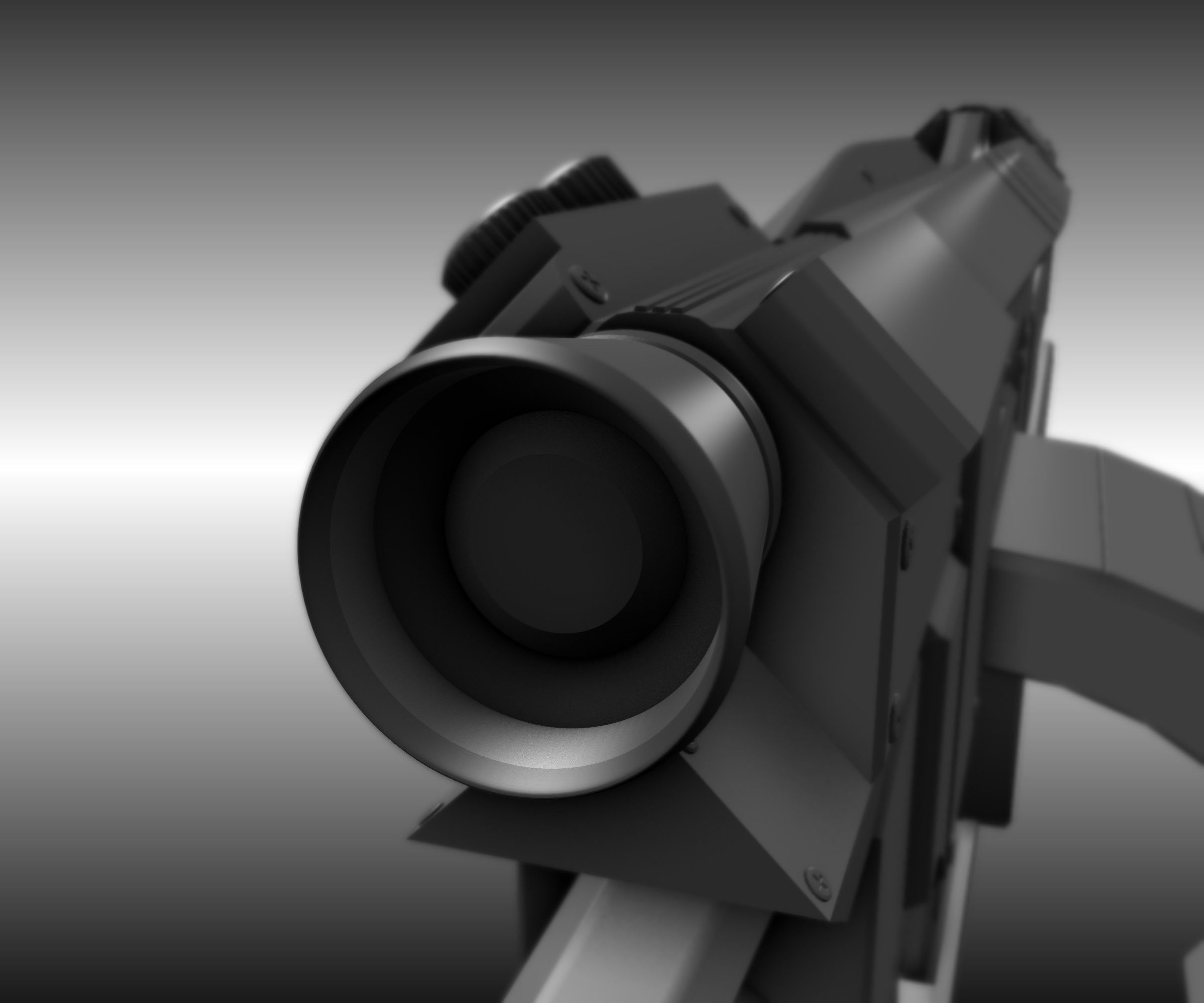 Futuristic Weapon Concept High-Poly-Version Free 3D model_6