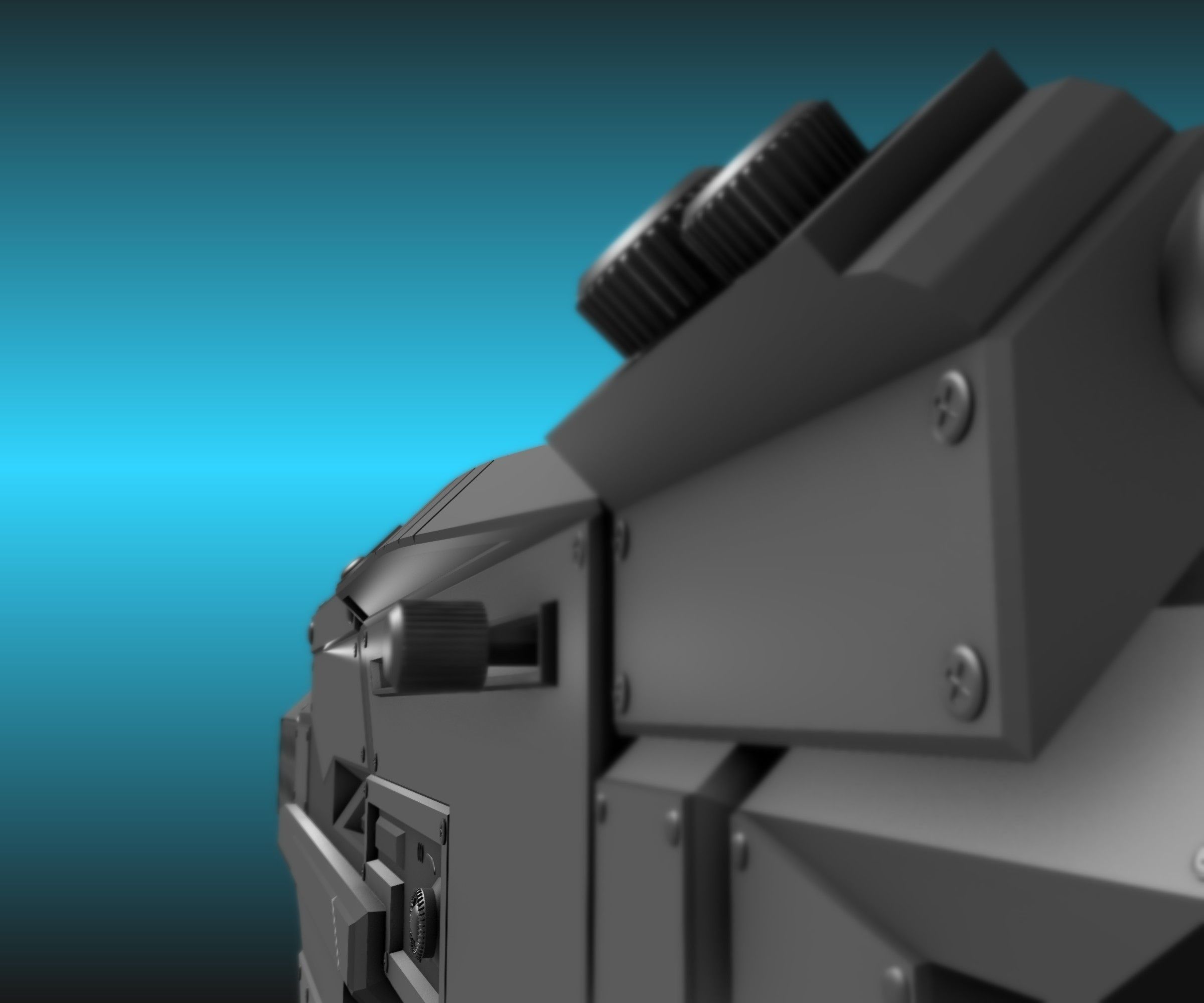 Futuristic Weapon Concept High-Poly-Version Free 3D model_19