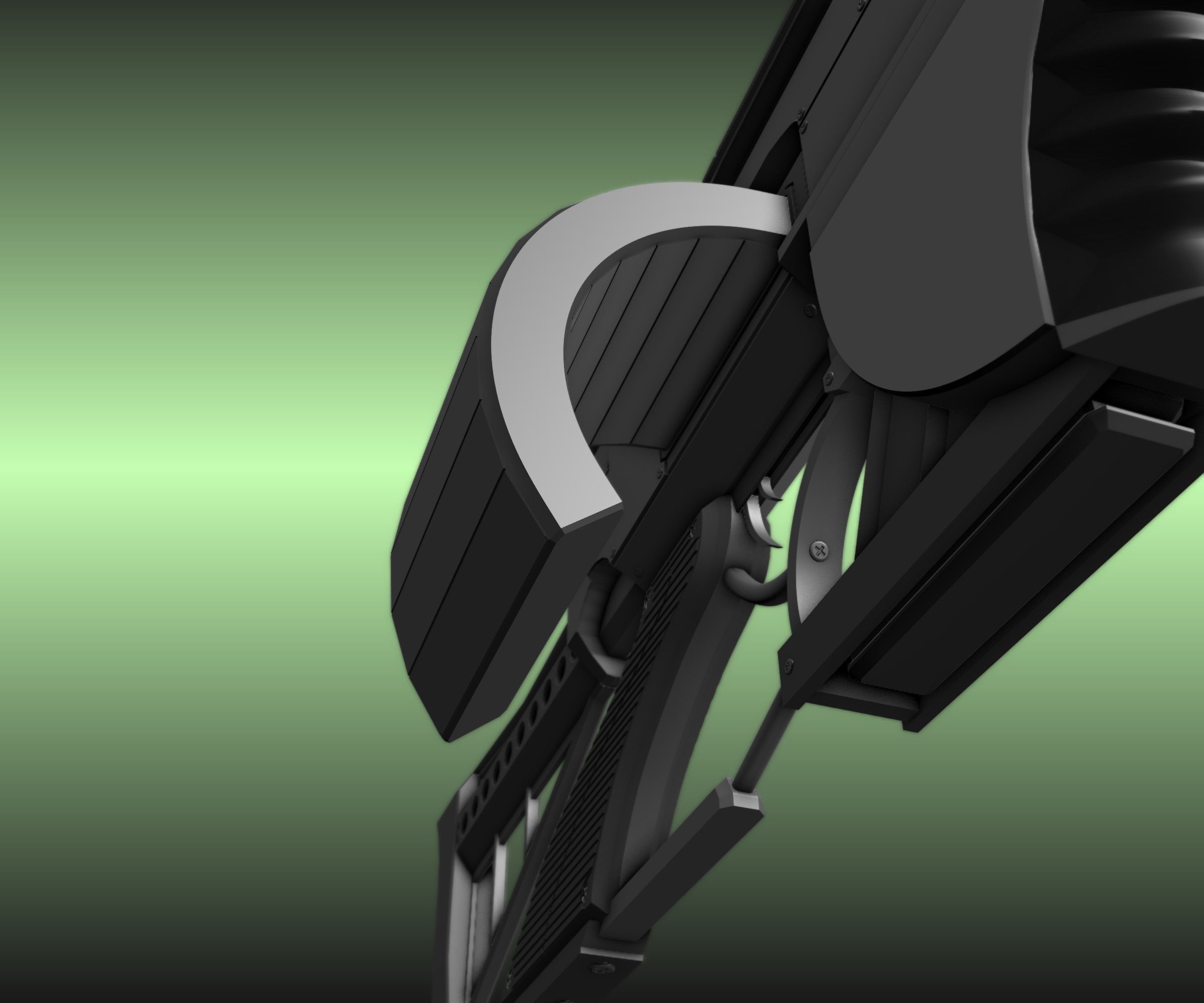 Futuristic Weapon Concept High-Poly-Version Free 3D model_17