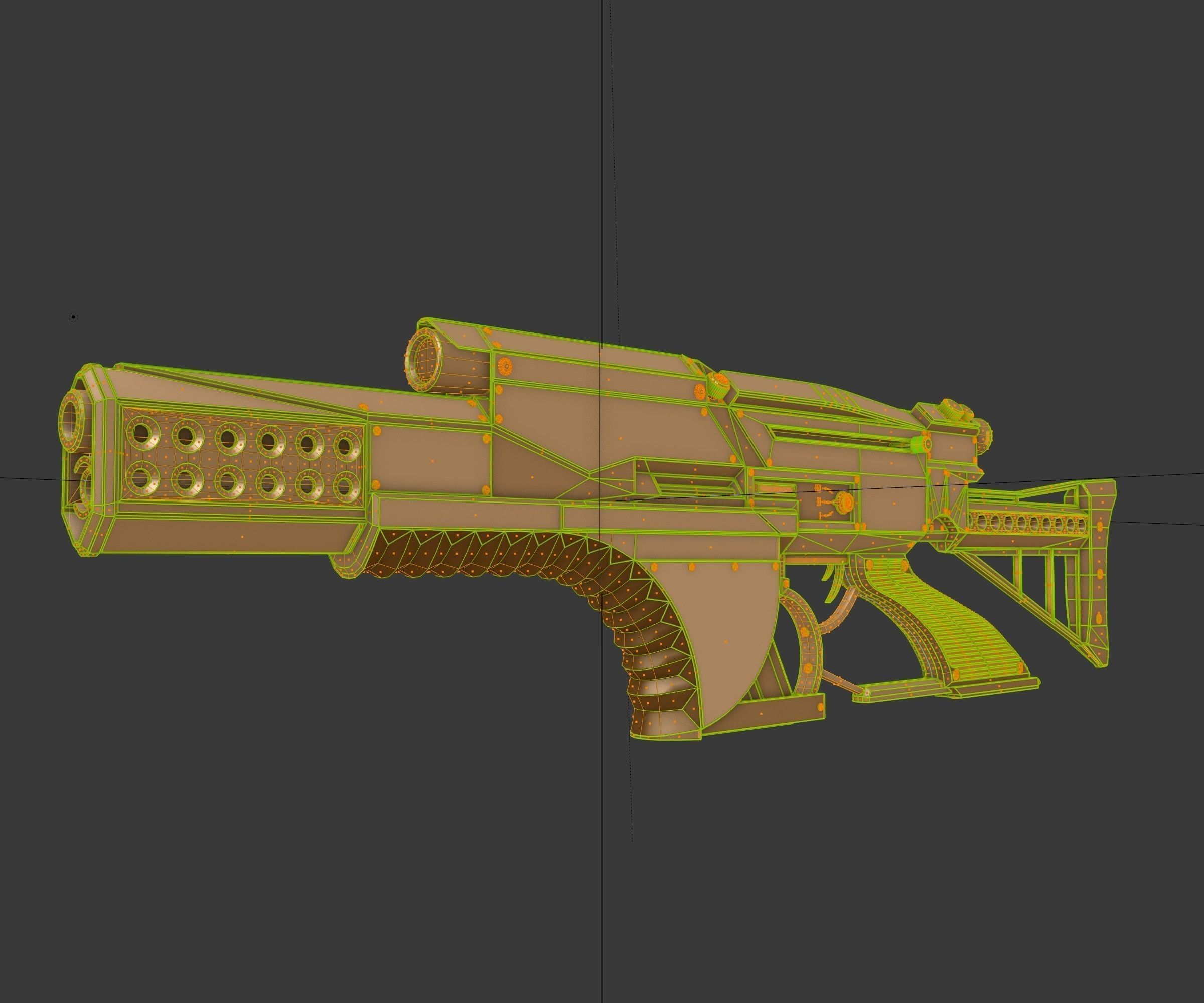 Futuristic Weapon Concept High-Poly-Version Free 3D model_13