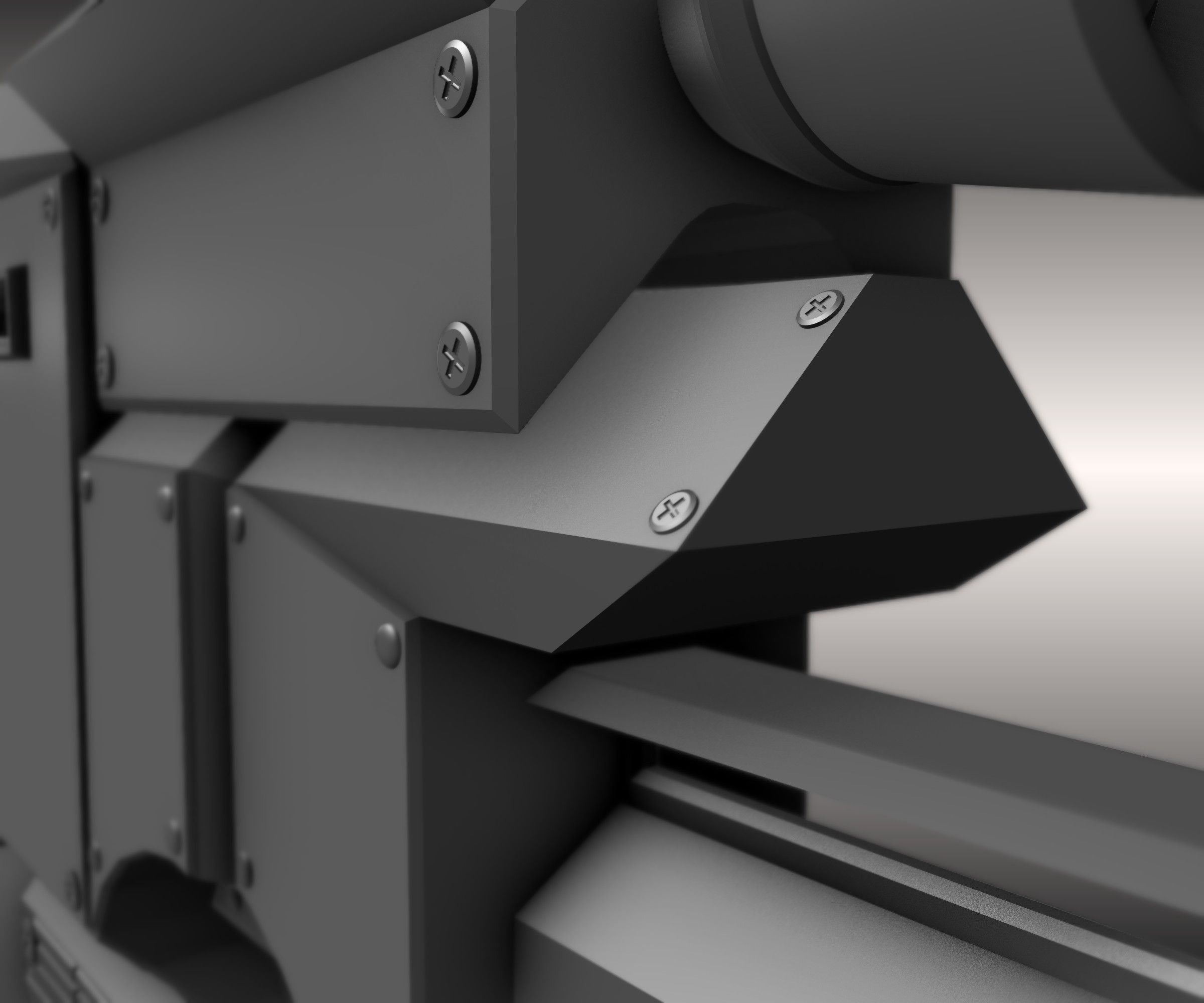 Futuristic Weapon Concept High-Poly-Version Free 3D model_21