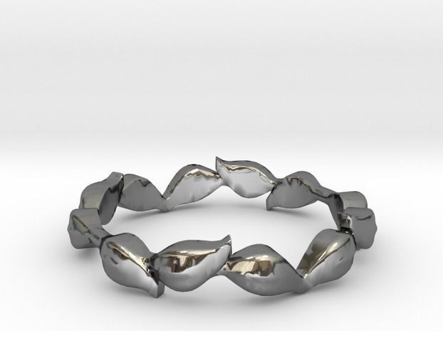 leaf ring 2 size 7 3D print model_0