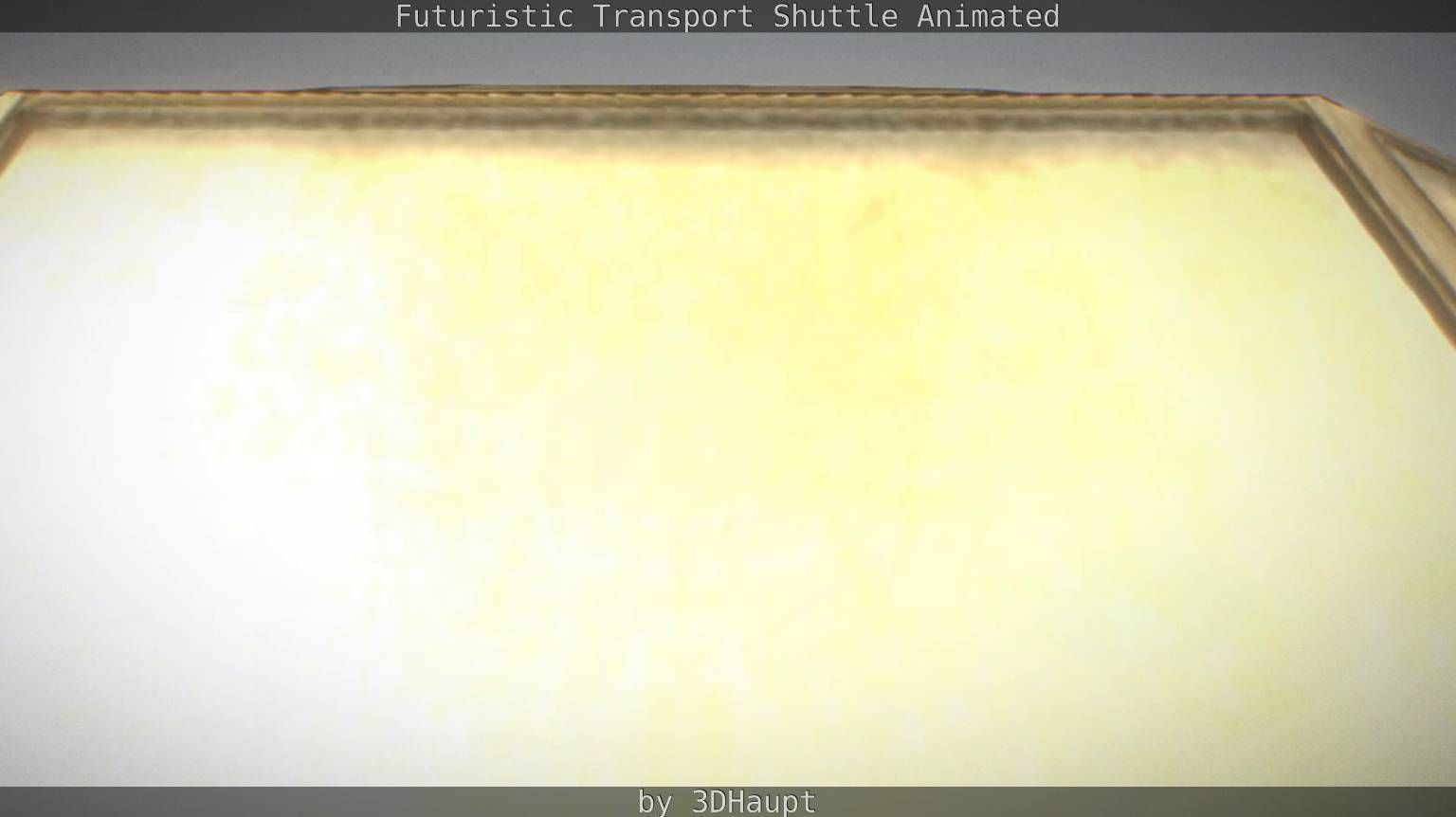 Futuristic Transport Shuttle Rigged  Low-poly 3D model_143