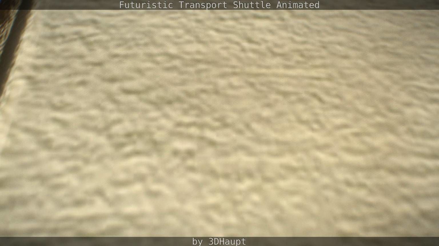 Futuristic Transport Shuttle Rigged  Low-poly 3D model_141