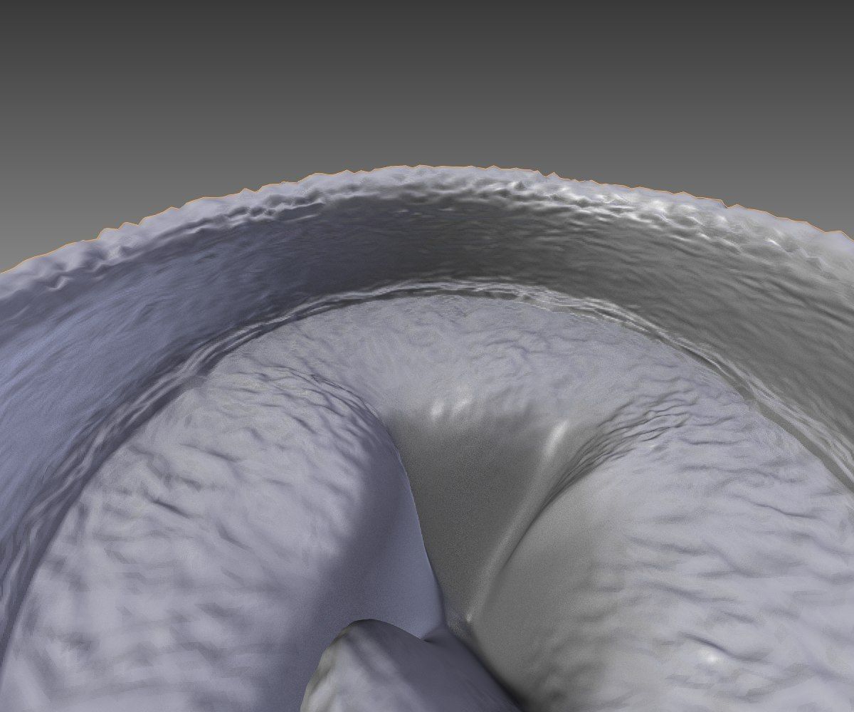 Flower Pot full with soil Free low-poly 3D model_5