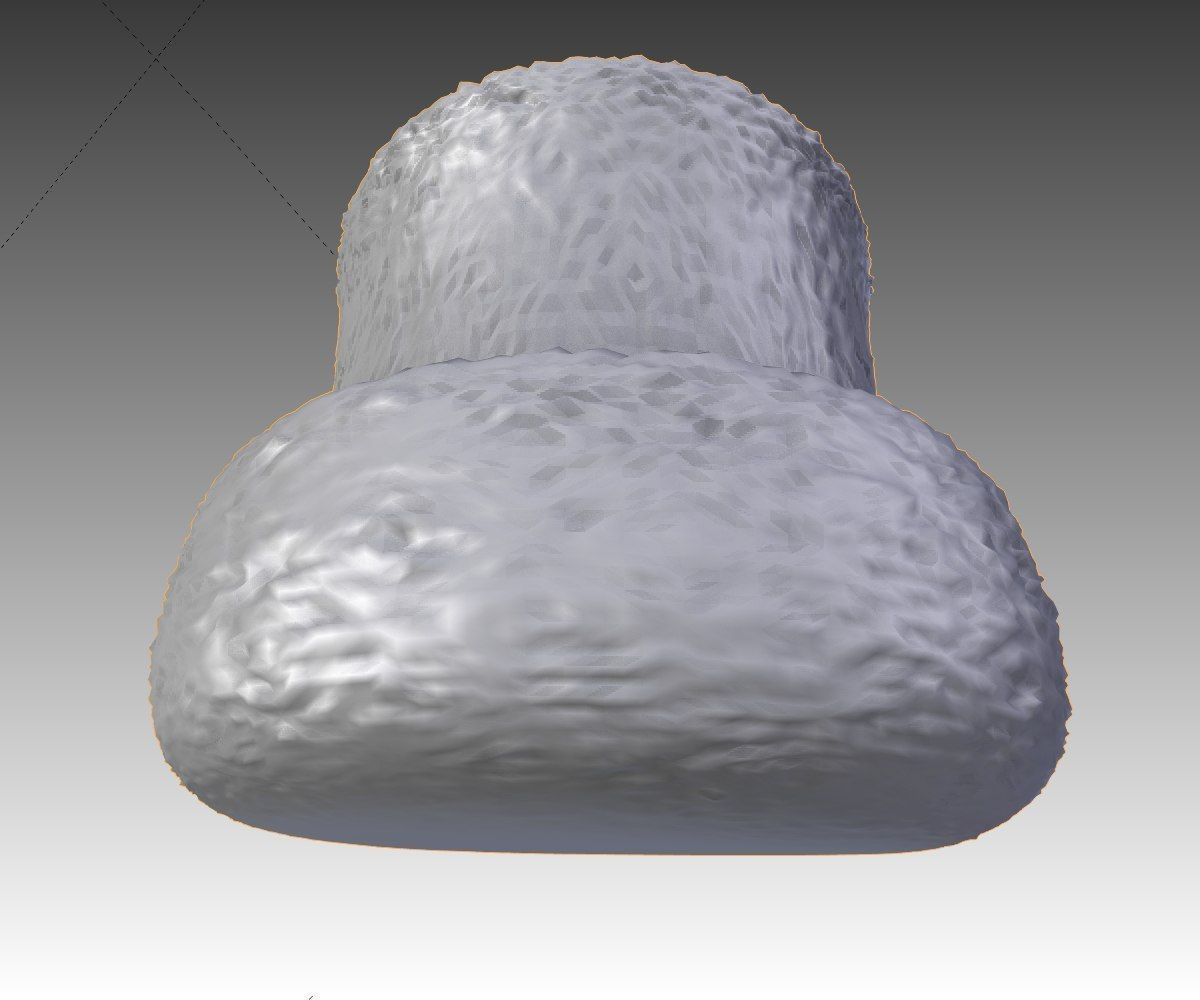 Flower Pot full with soil Free low-poly 3D model_11