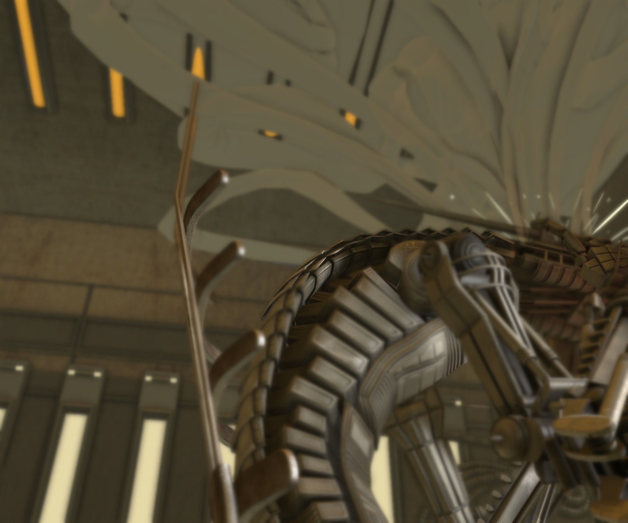 24h-burnoutbot man at desk in futuristic office Free 3D model_48