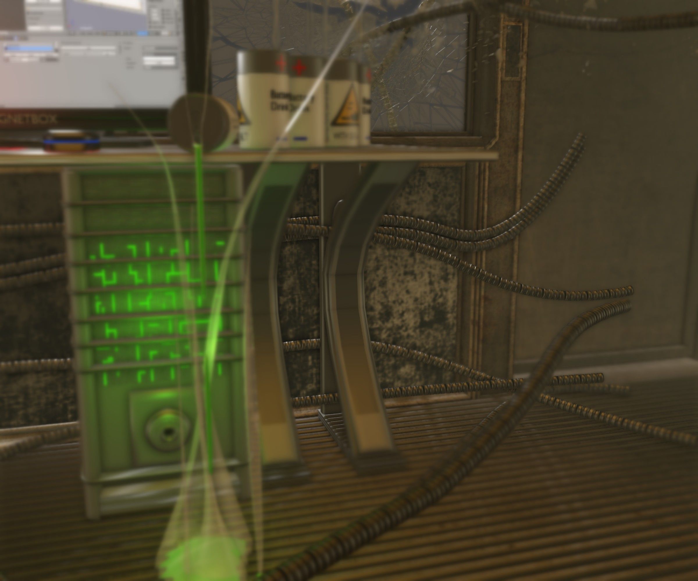 24h-burnoutbot man at desk in futuristic office Free 3D model_17