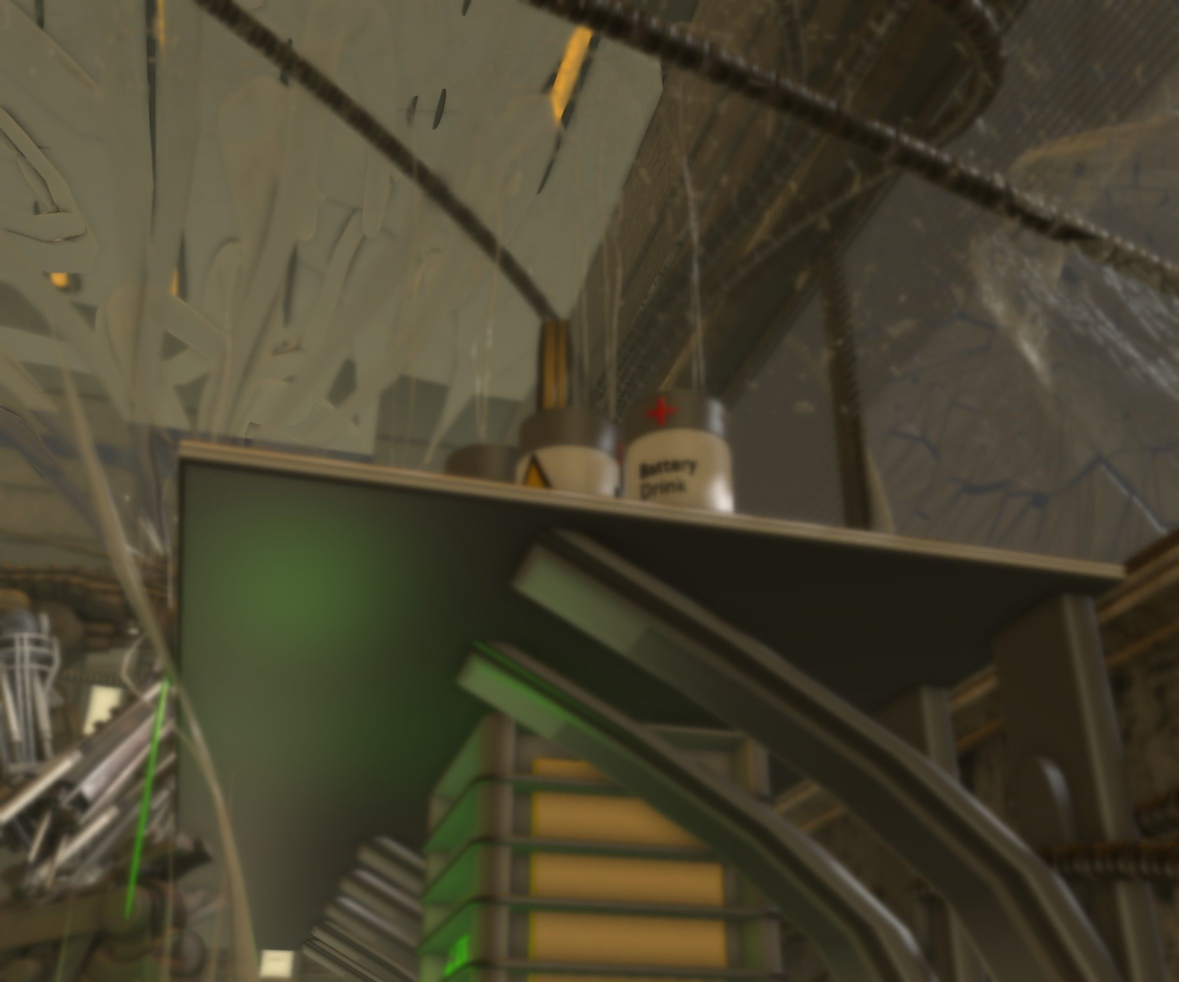 24h-burnoutbot man at desk in futuristic office Free 3D model_60