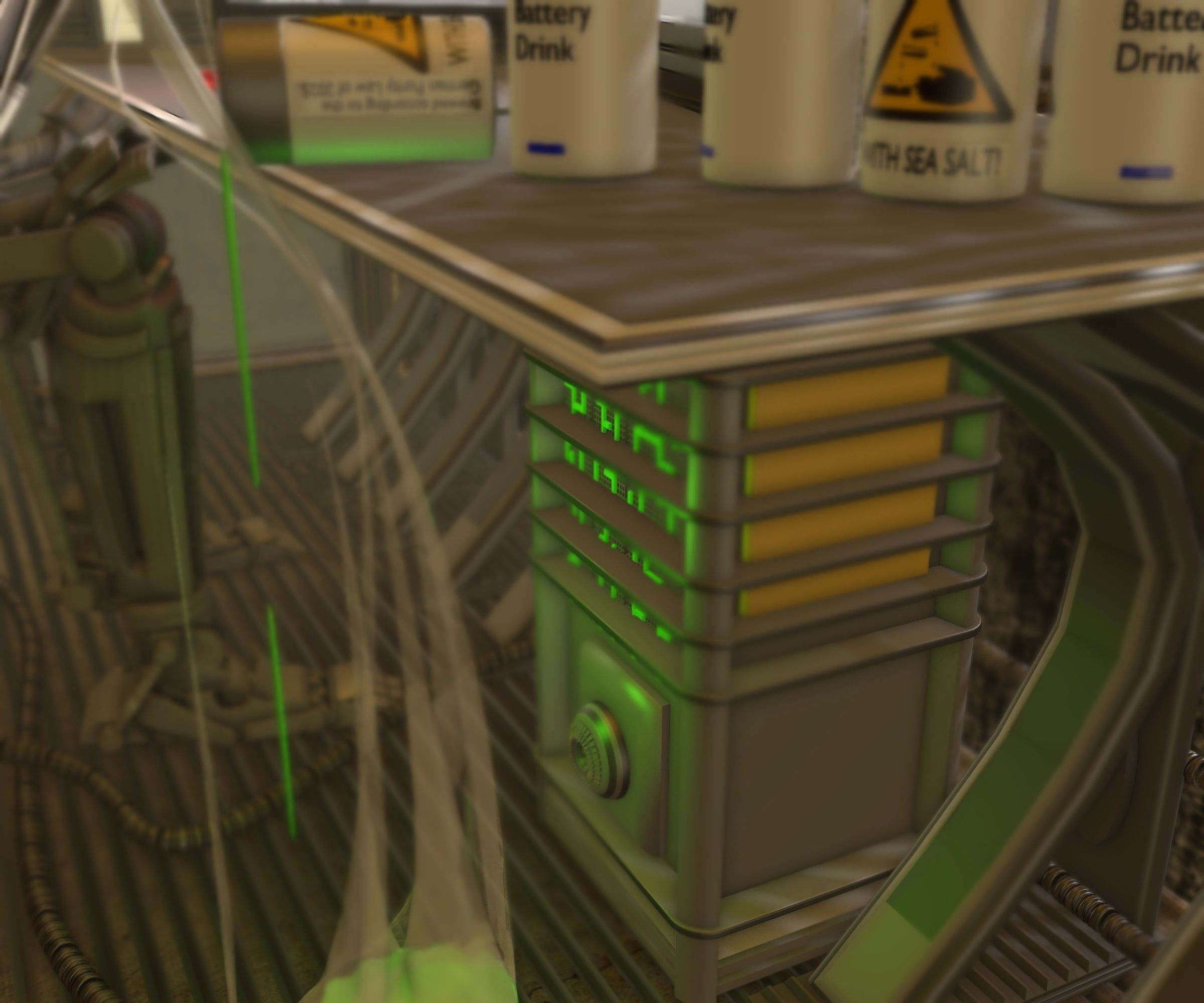 24h-burnoutbot man at desk in futuristic office Free 3D model_53