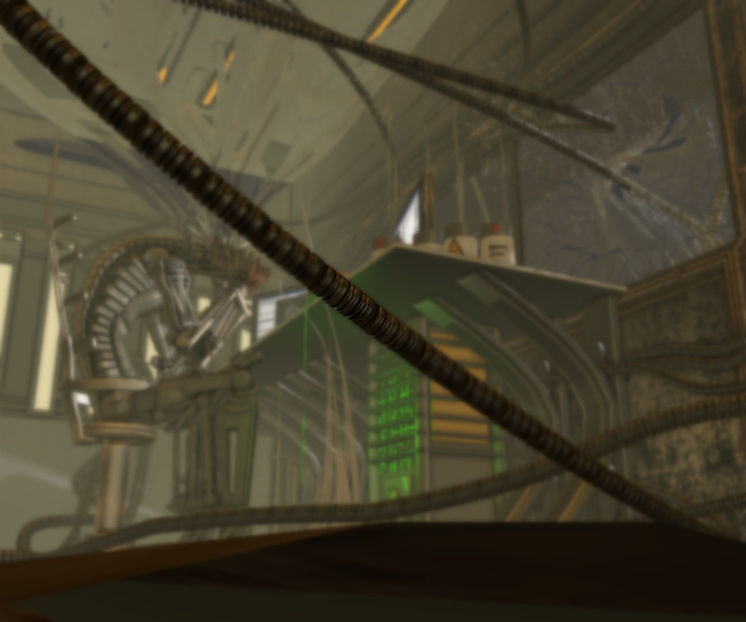 24h-burnoutbot man at desk in futuristic office Free 3D model_86