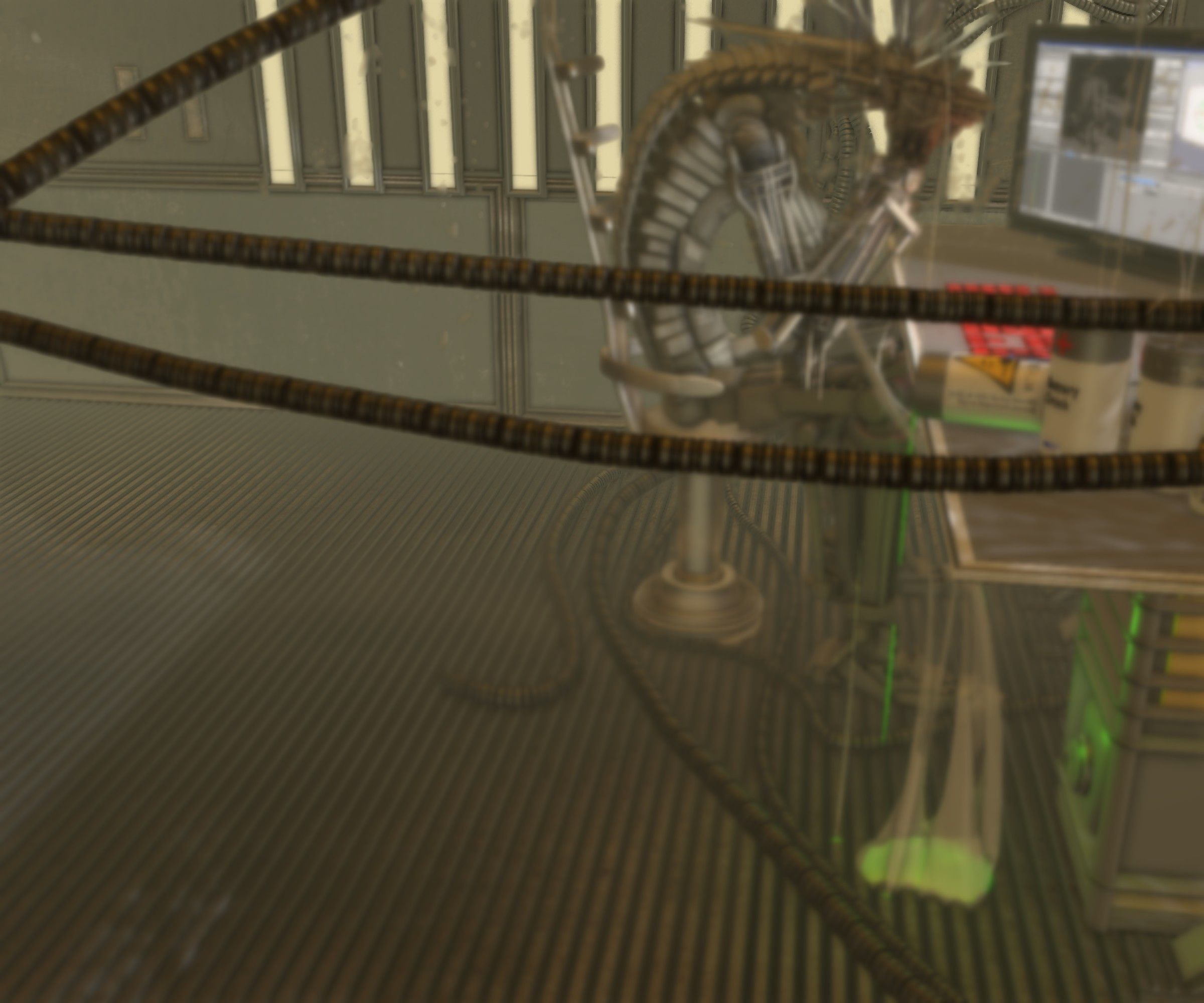 24h-burnoutbot man at desk in futuristic office Free 3D model_66