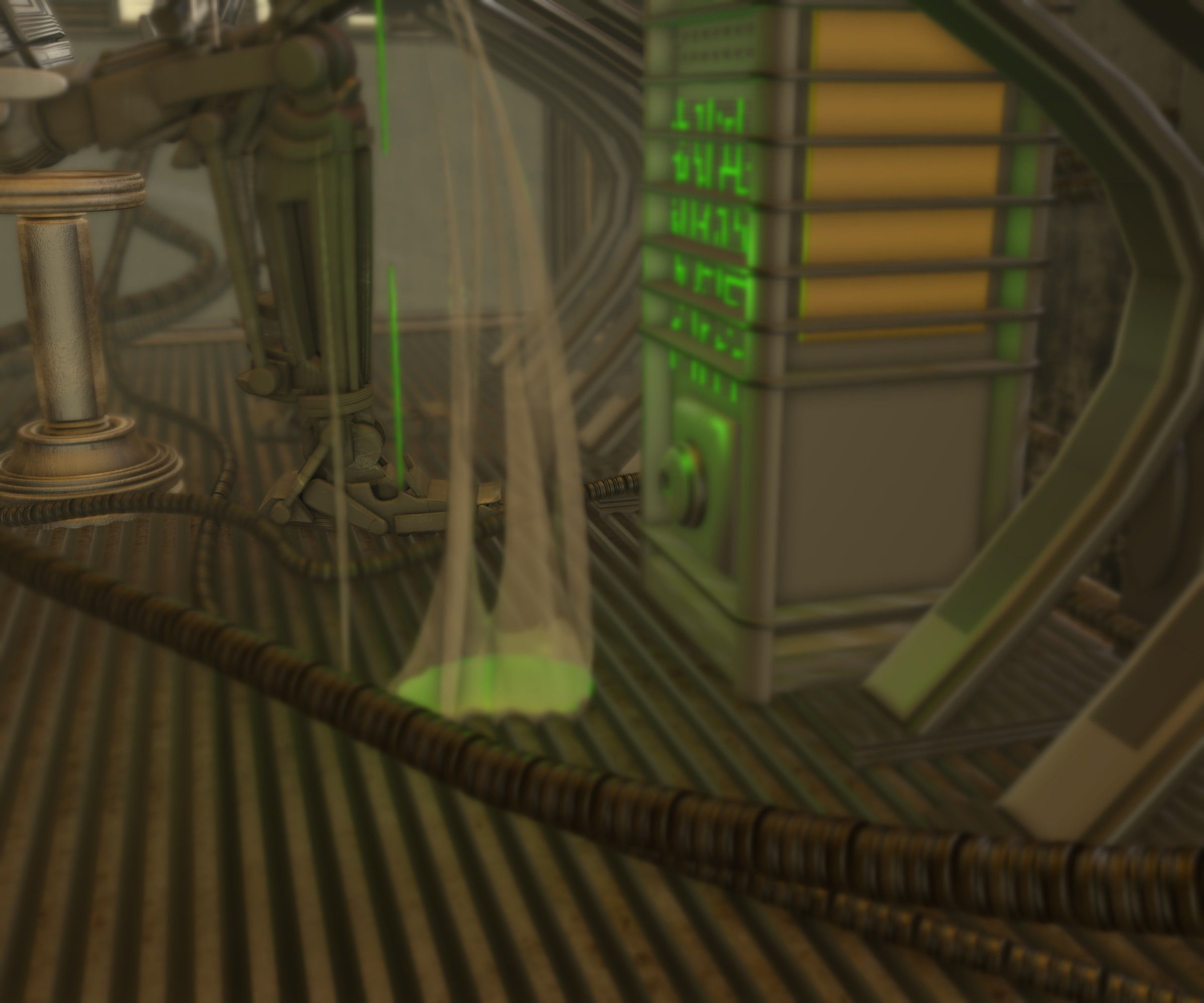 24h-burnoutbot man at desk in futuristic office Free 3D model_55