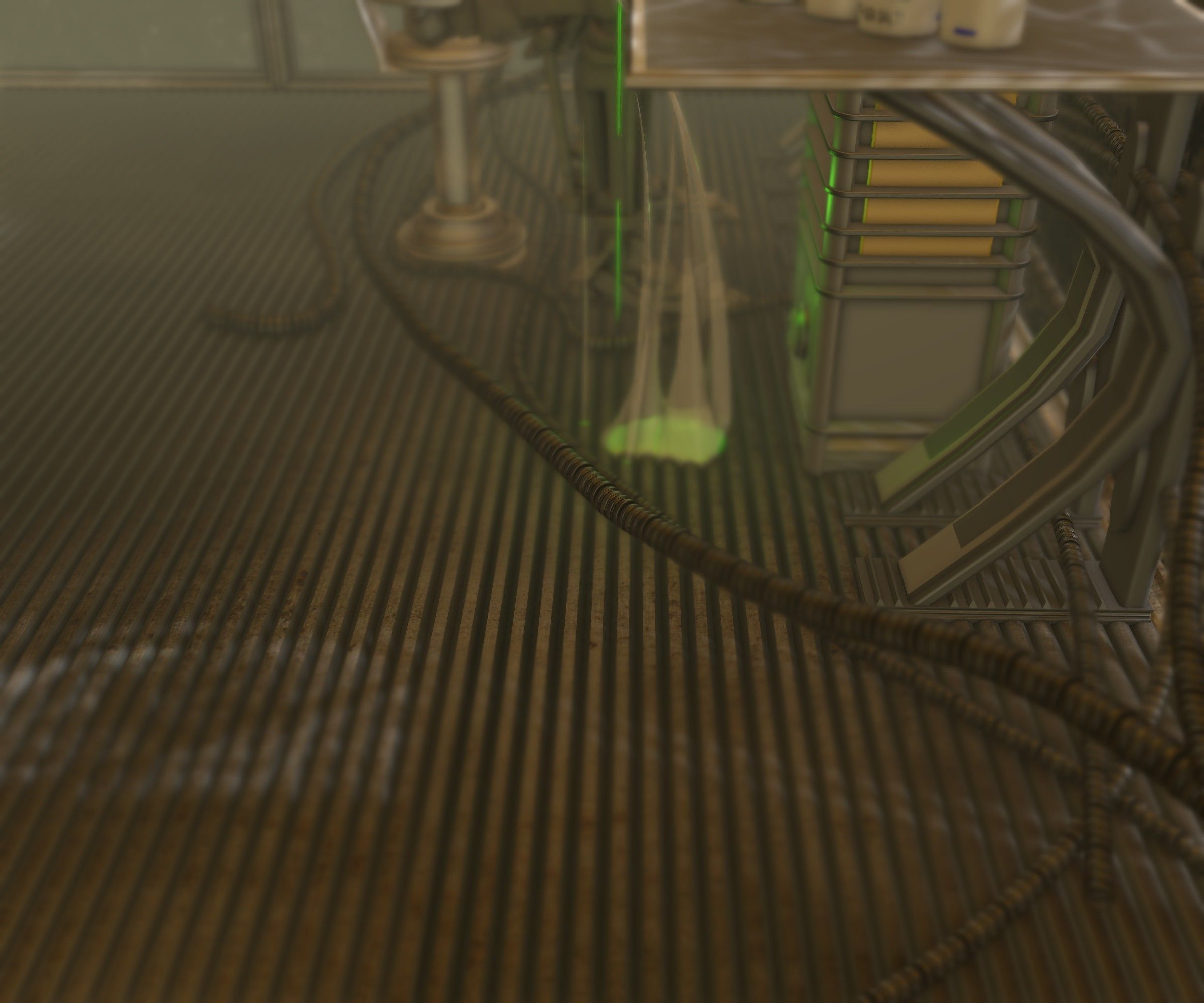 24h-burnoutbot man at desk in futuristic office Free 3D model_72