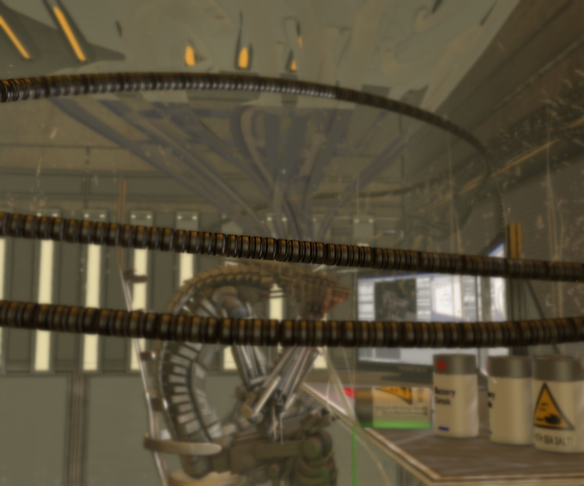 24h-burnoutbot man at desk in futuristic office Free 3D model_61