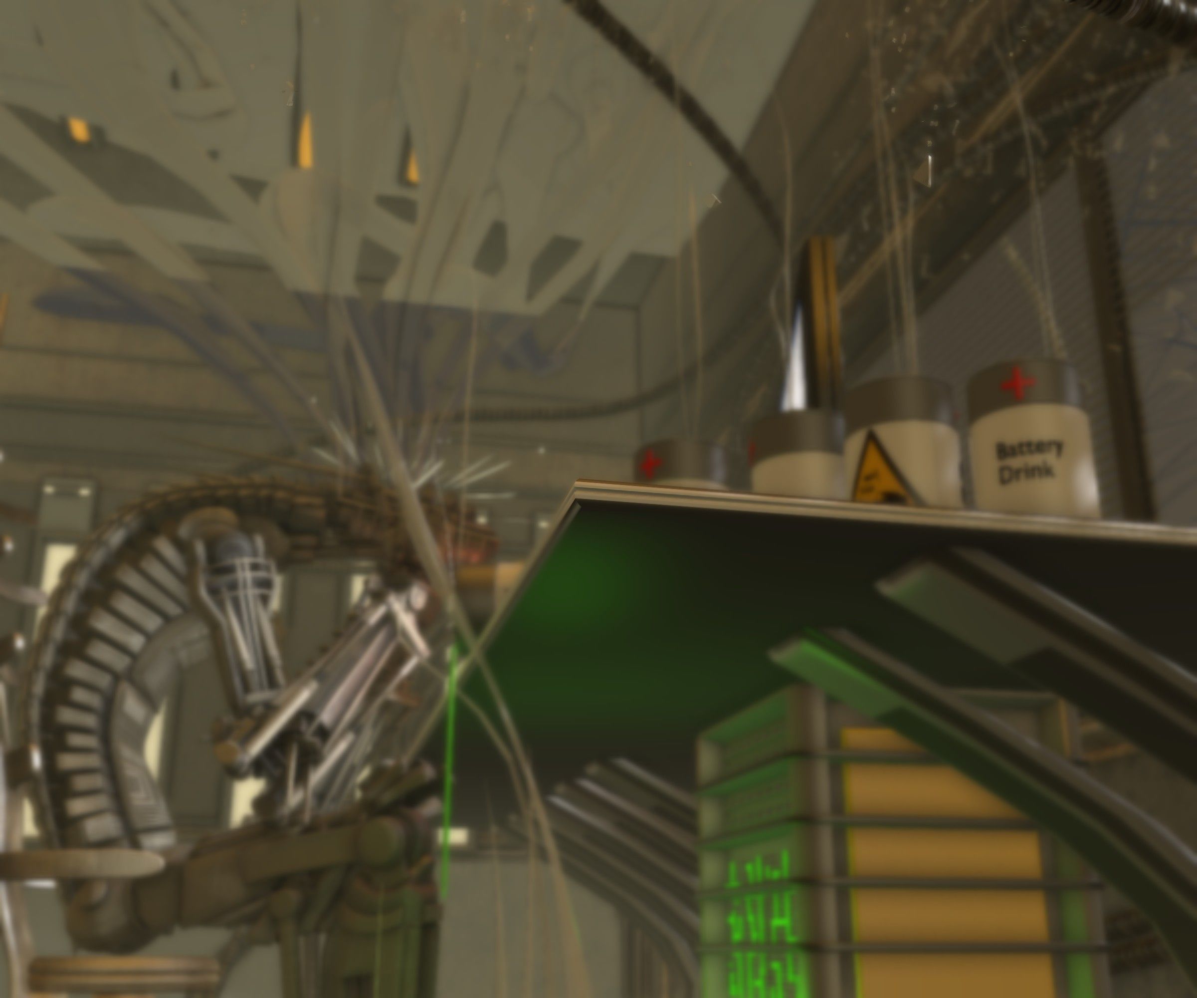 24h-burnoutbot man at desk in futuristic office Free 3D model_56