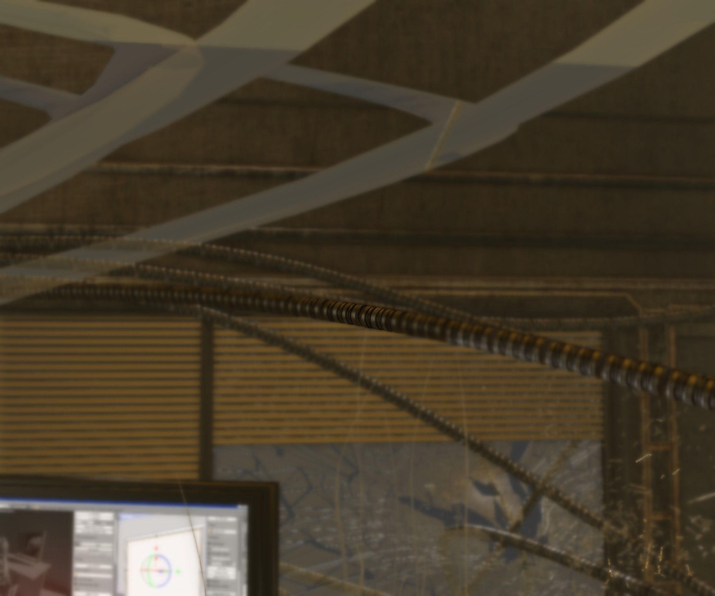 24h-burnoutbot man at desk in futuristic office Free 3D model_27