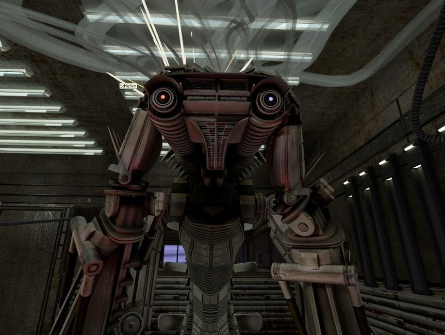 24h-burnoutbot man at desk in futuristic office Free 3D model_13