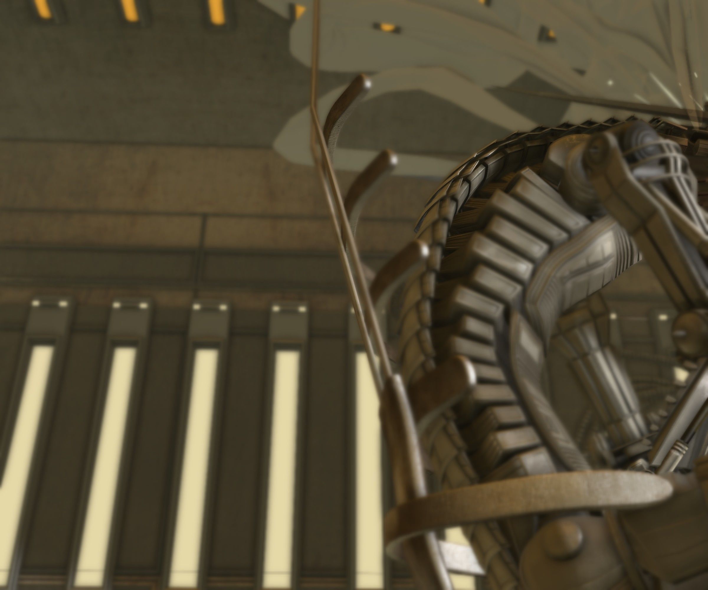 24h-burnoutbot man at desk in futuristic office Free 3D model_47