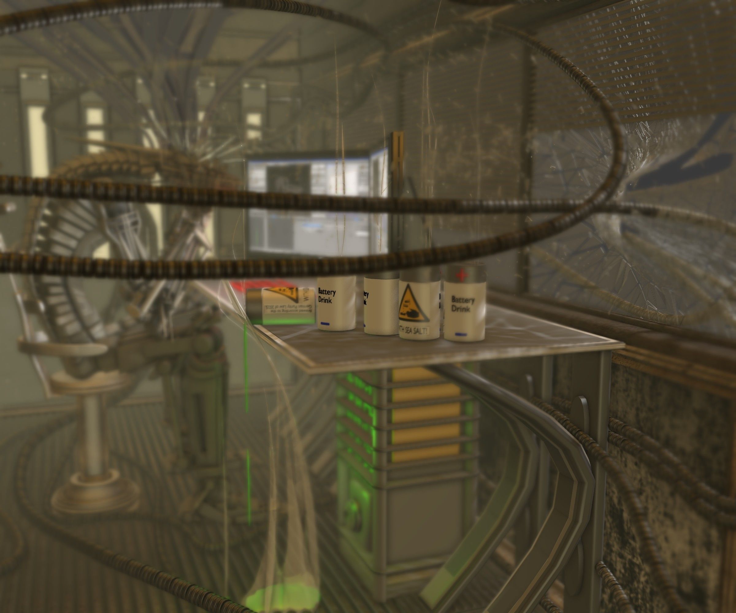 24h-burnoutbot man at desk in futuristic office Free 3D model_74