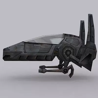 3DRT - Sci-Fi Airspace - Spaceship 2 Low-poly 3D model