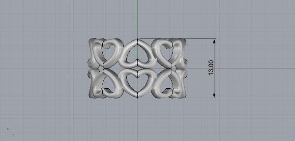 Female ring 3D print model_1