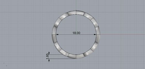 Female ring 3D print model_2