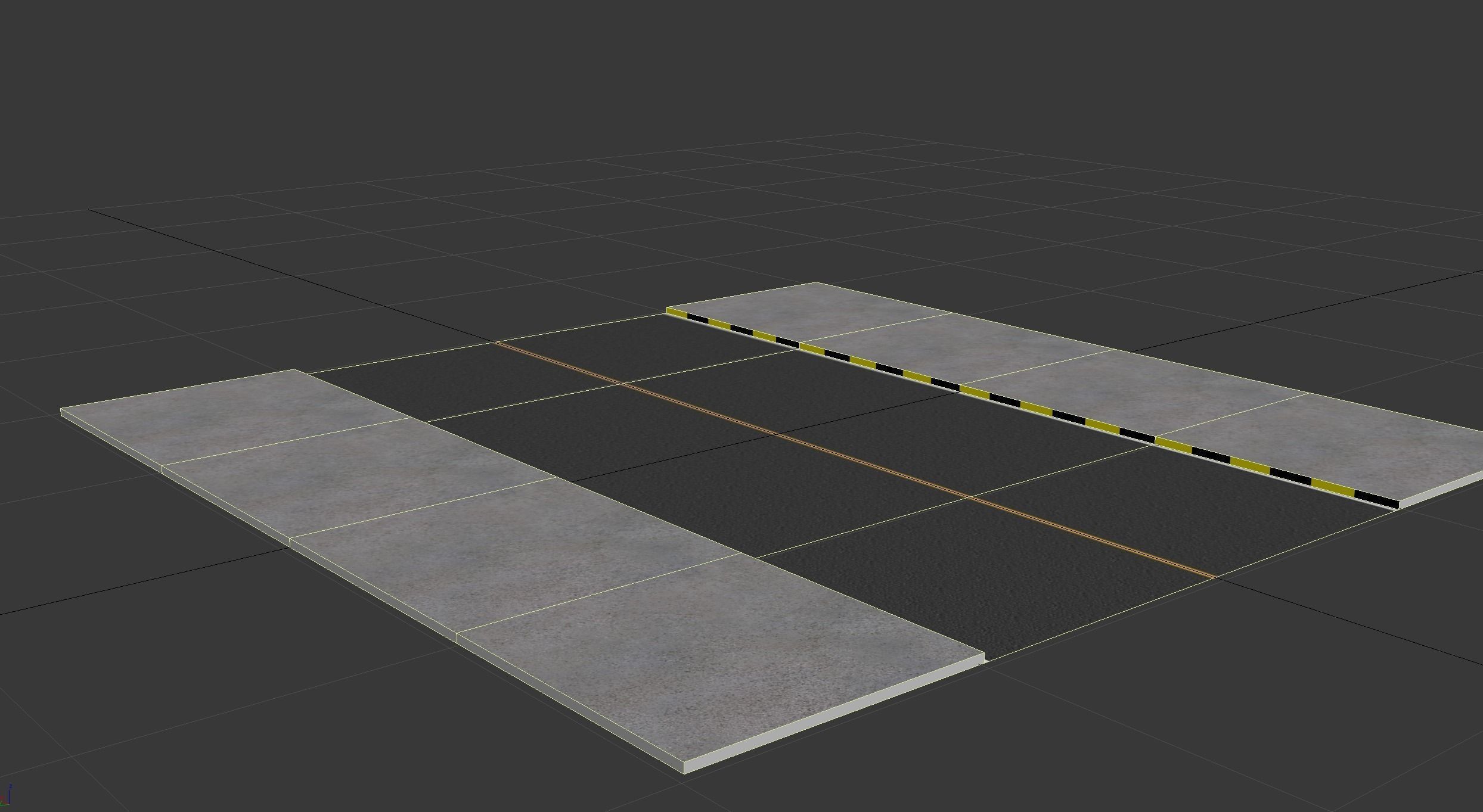 Modular Road and Highway Pack Free low-poly 3D model_2