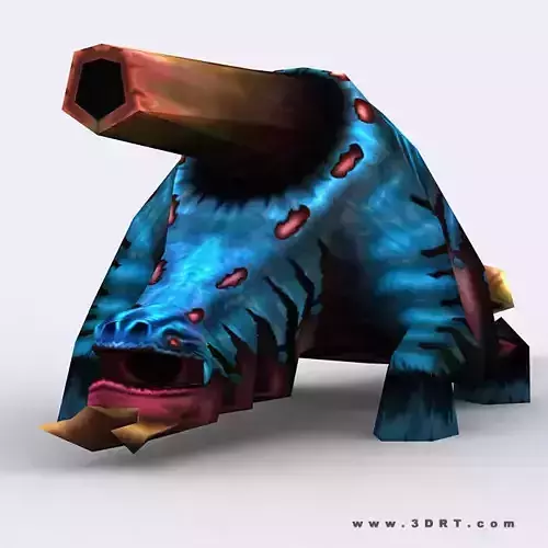 3DRT - Warbeast Monster - Sniper Low-poly 3D model