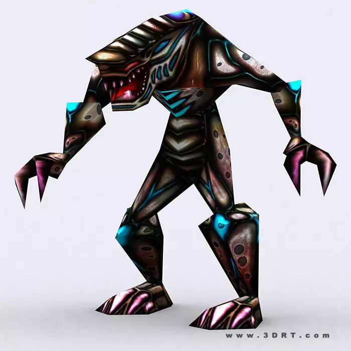 3DRT - Warbeast Monster - Rake Low-poly 3D model_0