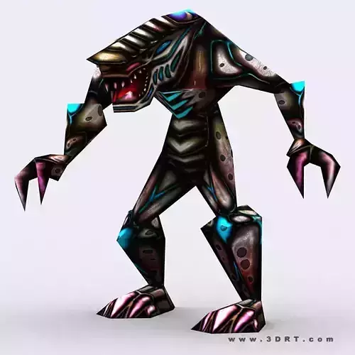 3DRT - Warbeast Monster - Rake Low-poly 3D model