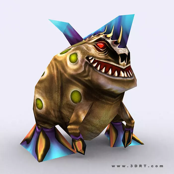 3DRT - Warbeast Monster - Jutt Low-poly 3D model_0