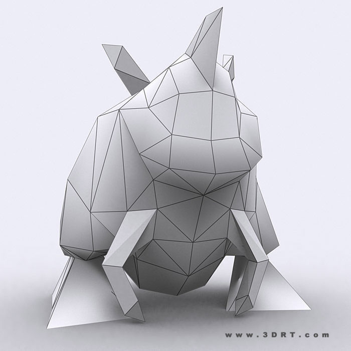 3DRT - Warbeast Monster - Jutt Low-poly 3D model_3