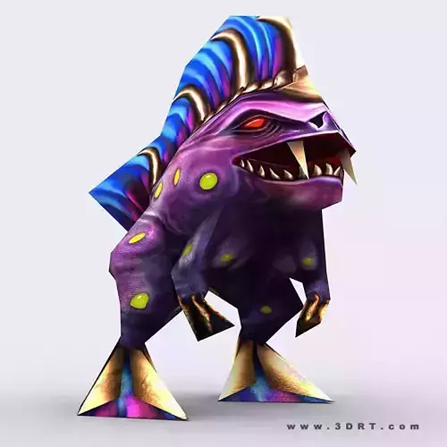 3DRT - Warbeast Monster - Murkl Low-poly 3D model